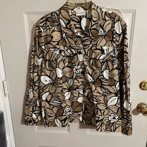 Alfred Dunner lightweight shirt jacket.